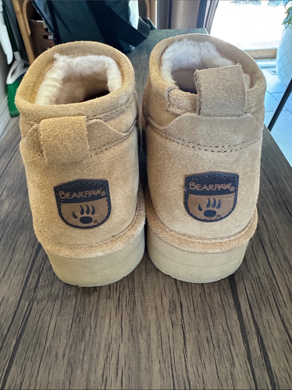 BearPaw Women's Suede Platform mini boot - Camel Tan - Picture 5 of 5